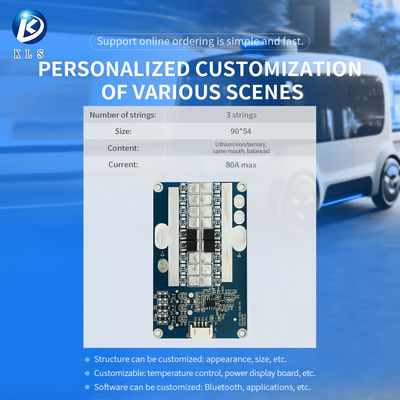 KLS BMS for Solar Street Light: 3S 12V, 80A - LiFePO4 Battery Management System from Factory