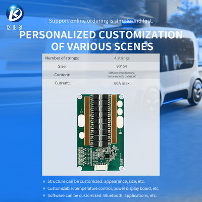 KLS LFP BMS for E-bike & Solar Storage: 4S 12V, 10A - 80A - LiFePO4 Battery Management Systems