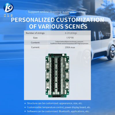 KLS 3.2V 17S-24S 110A-200A BMS Module for LiFePO4 Battery with Battery Management System